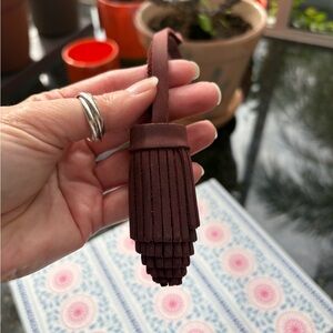 Portland Leather Merlot Pom Tassel 🍷